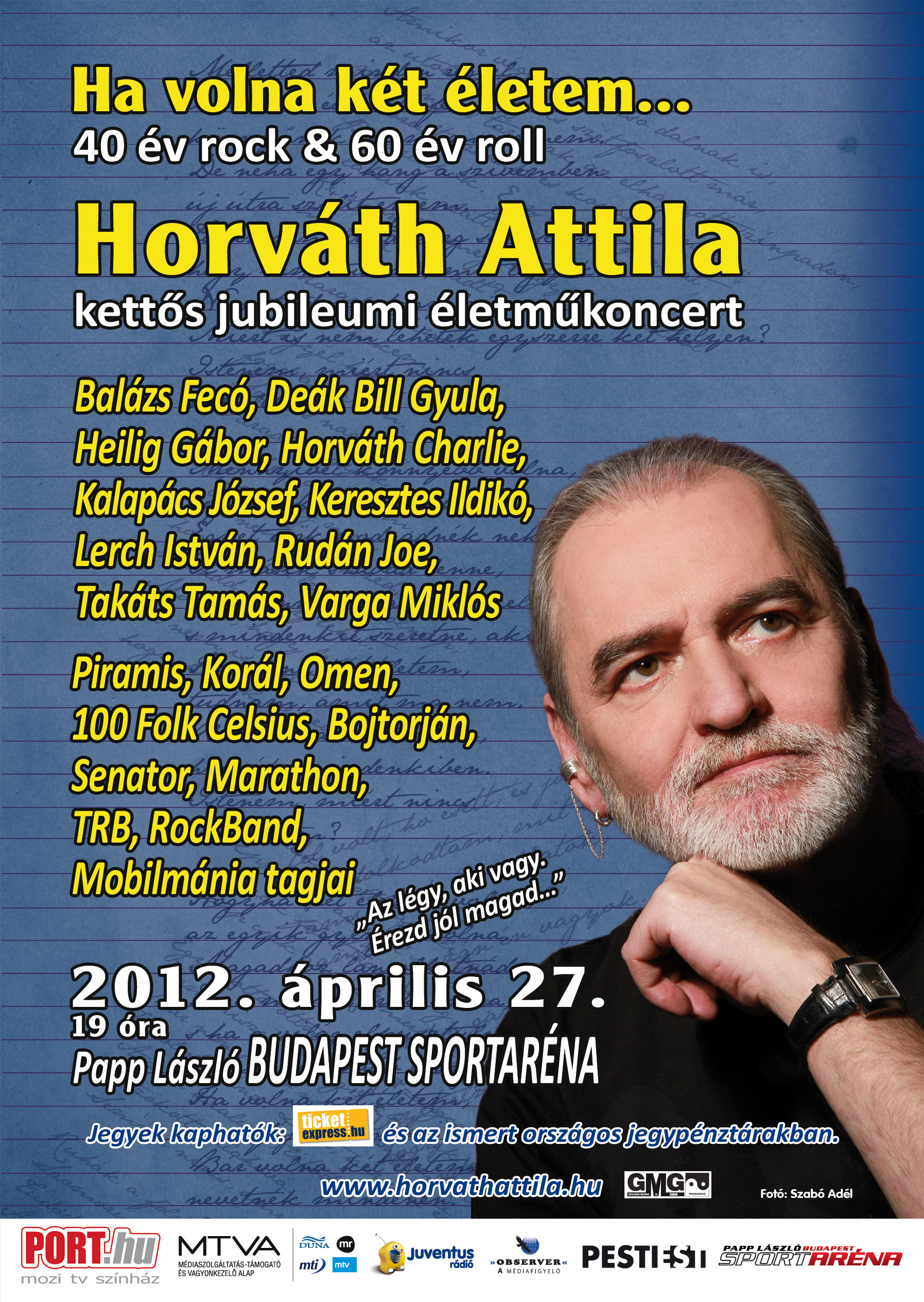 Horváth Attila életműkoncert plakát